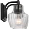 Nuvo Destin 2-Light Vanity, E26 60W, Black And Silver Accent, Clear Ribbed 60/7702 - alternate 8